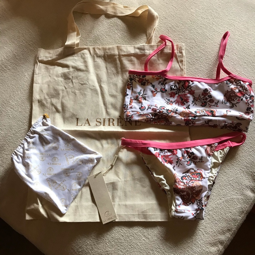 NWT LA SIRENE floral bikini